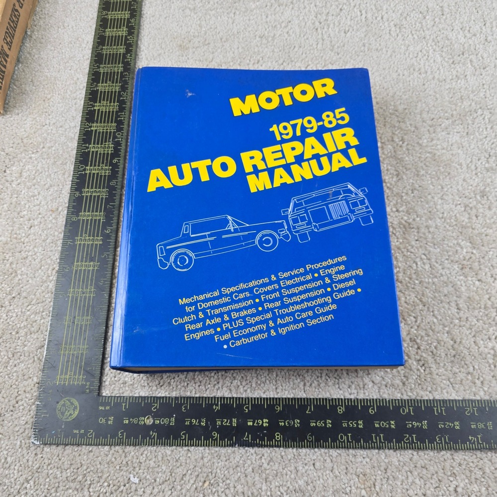 Motor Auto Repair Manual 1979-85 Blue Hardcover 48th Edition Domestic Cars